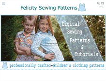 Tablet Screenshot of felicitysewingpatterns.com